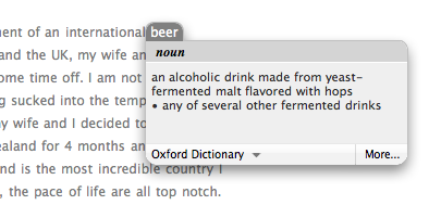 Osx Builtindictionary